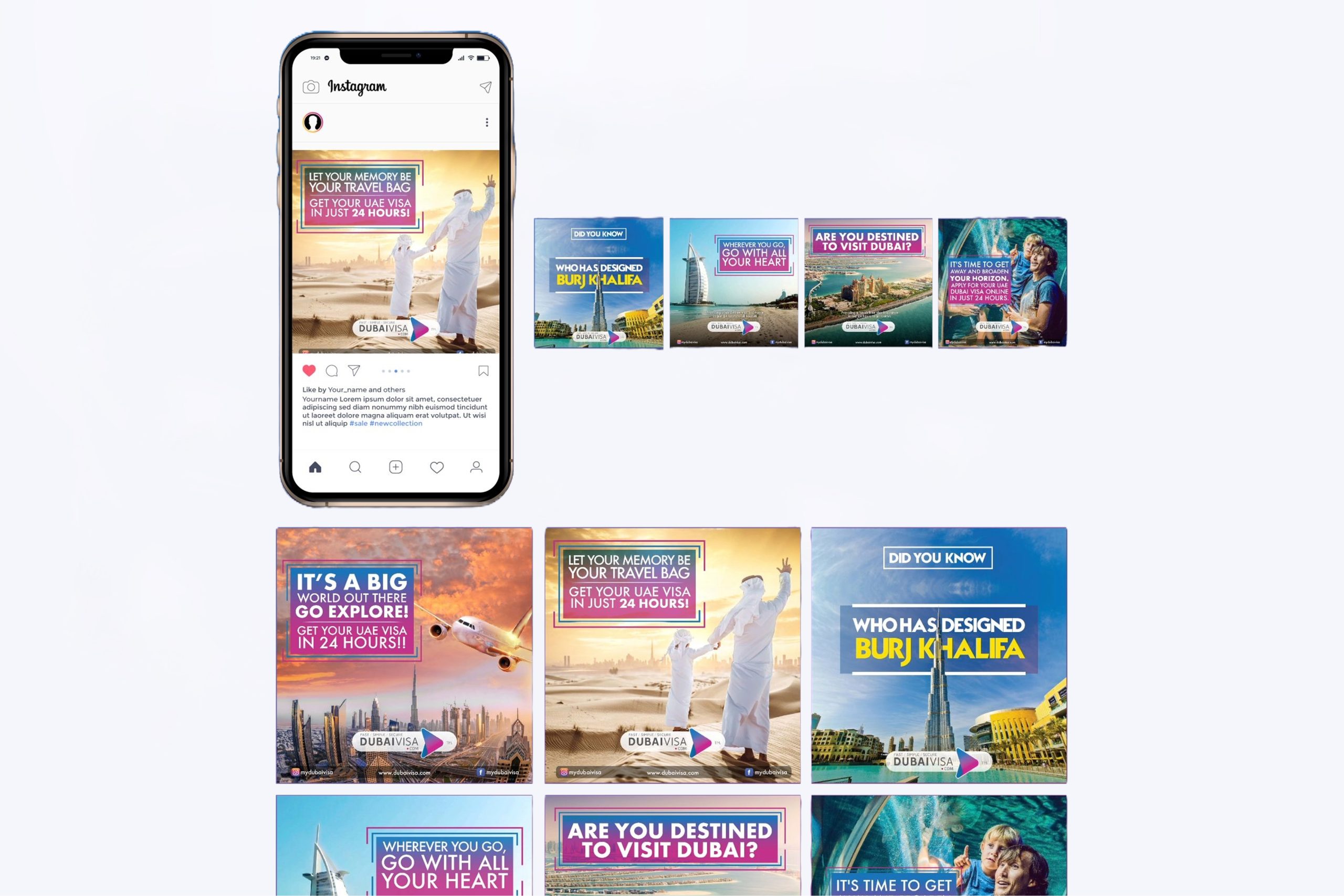 Dubai Visa Social Media Post